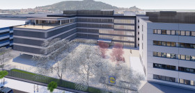 Render de las oficinas centrales de Lidl.