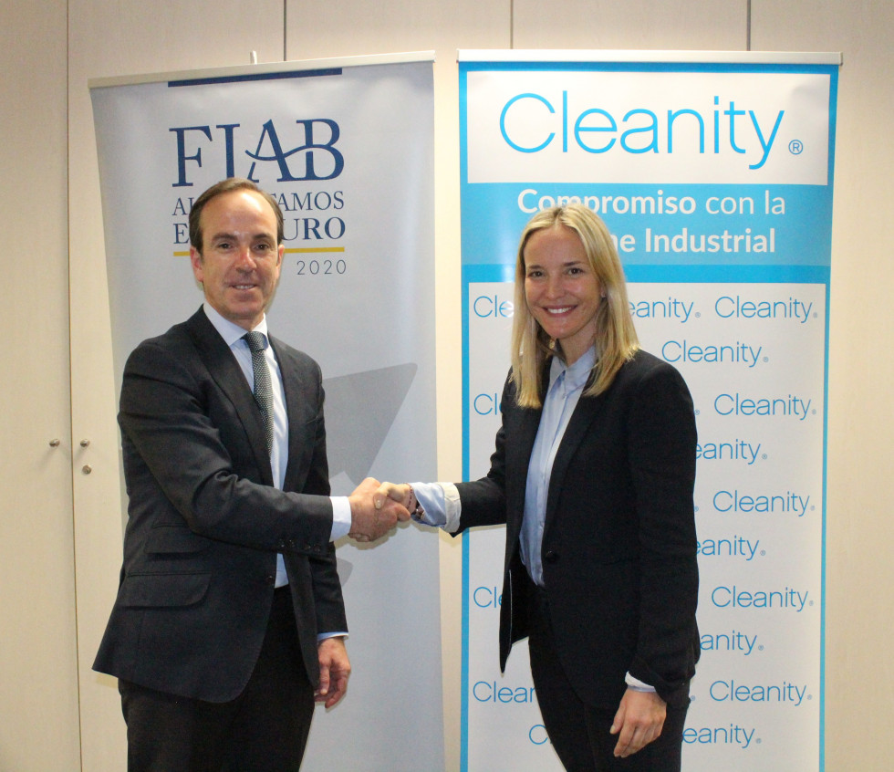 Mauricio García Quevedo, director general de Fiab y Mariam Burgos, directora general de Cleanity.