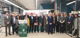 El acto de presentación, que tuvo lugar en el Eroski Center de Sarria, contó con representantes de toda la cadena de valor del sector lácteo.