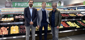 Alexandre Pagès, Ramon Arribas y Jordi Manils en la inauguración.