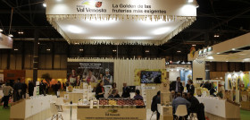 Una imagen del stand de Manzanas Val Venosta en la anterior edición de Fruit Attraction.