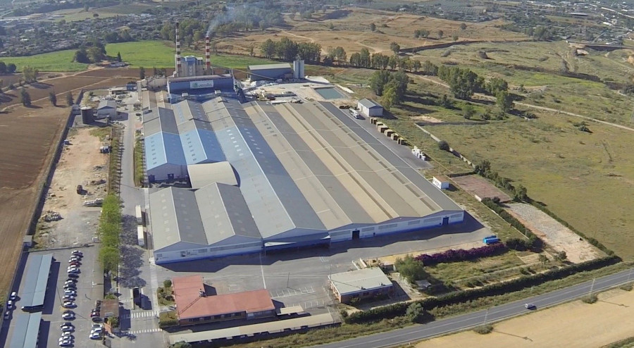 Vista aérea de las instalaciones de Verallia en Sevilla.