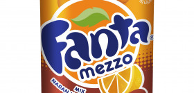 Fanta Mezzo une en una única bebida lo mejor de los dos sabores de refrescos.