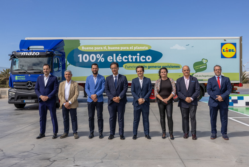 Imagen Lidl   Presentación camiones eléctricos en Canarias