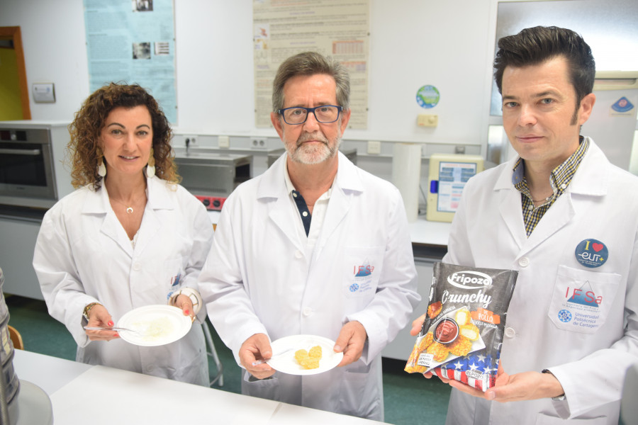 FOTO Fripozo y la UPCT consiguen alimentos empanado más saludables