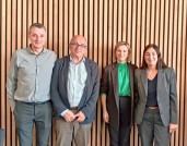 Fernando Tercero, Joan Gòdia, Rosa Cubel y Rosa M. Anguita Garrido, en el encuentro