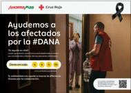 Campaña de donación económica de Ahorramas a las personas afectadas por la DANA